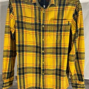 Insight Yellow and Black Plaid Men's Shirt